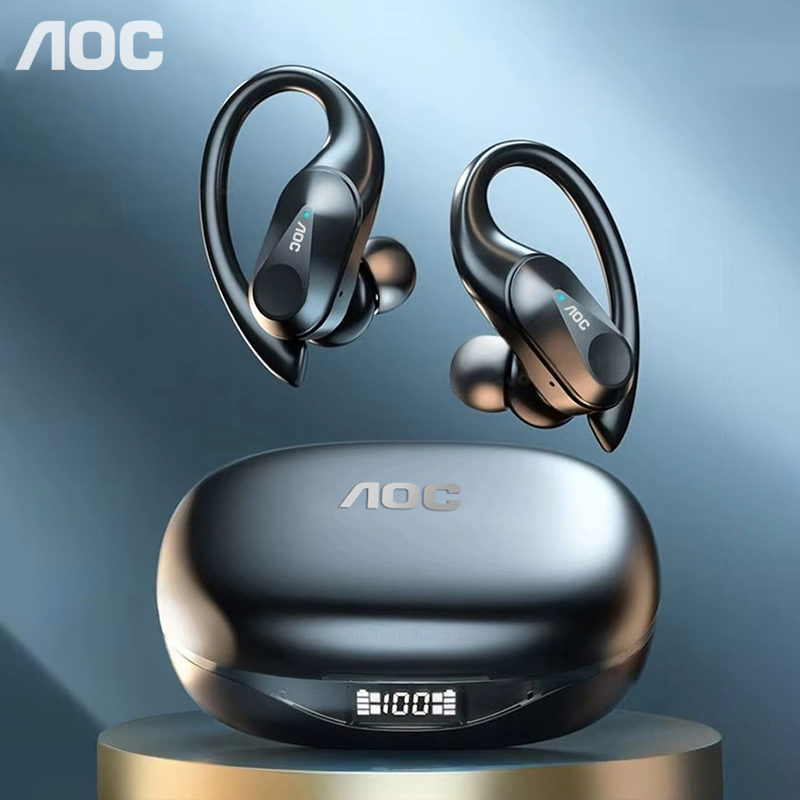 Wired Earphone Mic - Choice AOC Auriculares deportivos inalámbricos Bluetooth