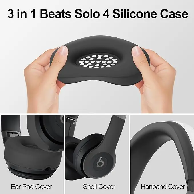 【3 en 1】 Juego de funda de sil - Beats Headphone Solo 4 reseña y precio