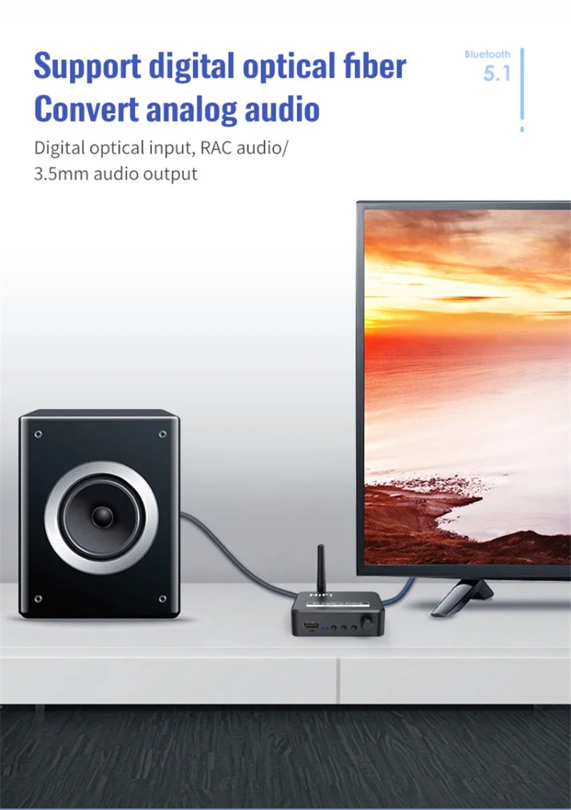 Adaptador convertidor DAC de A - Bluetooth Adapter Receiver reseña y precio