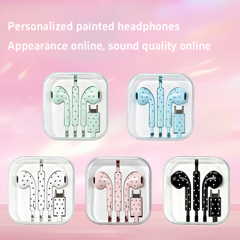Bonitos auriculares tipo C con - Wired Earphone Mic reseña y precio